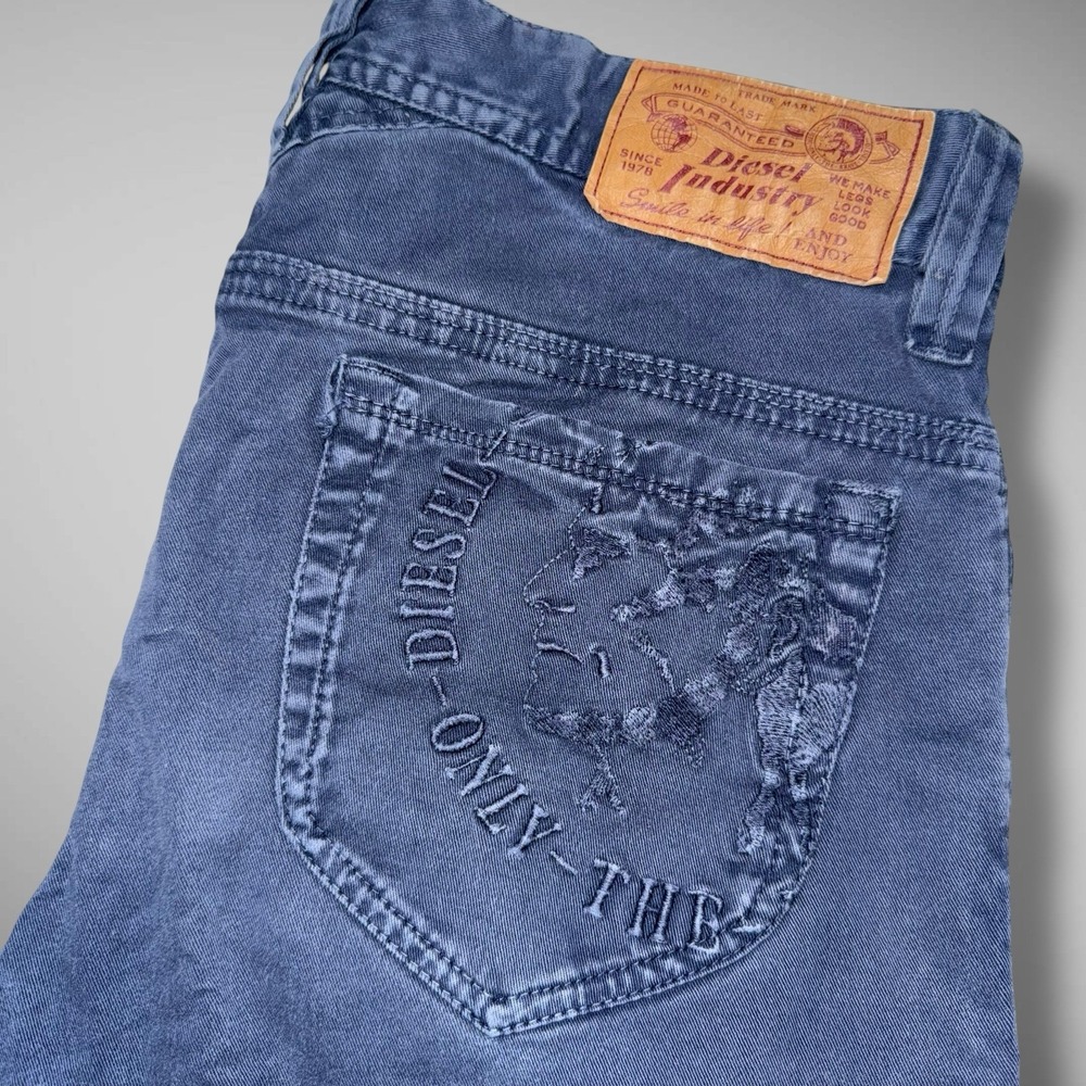Diesel Thanaz J Stretch Slim Skinny Pants Youth Boys 16 (30x32) Embroidered